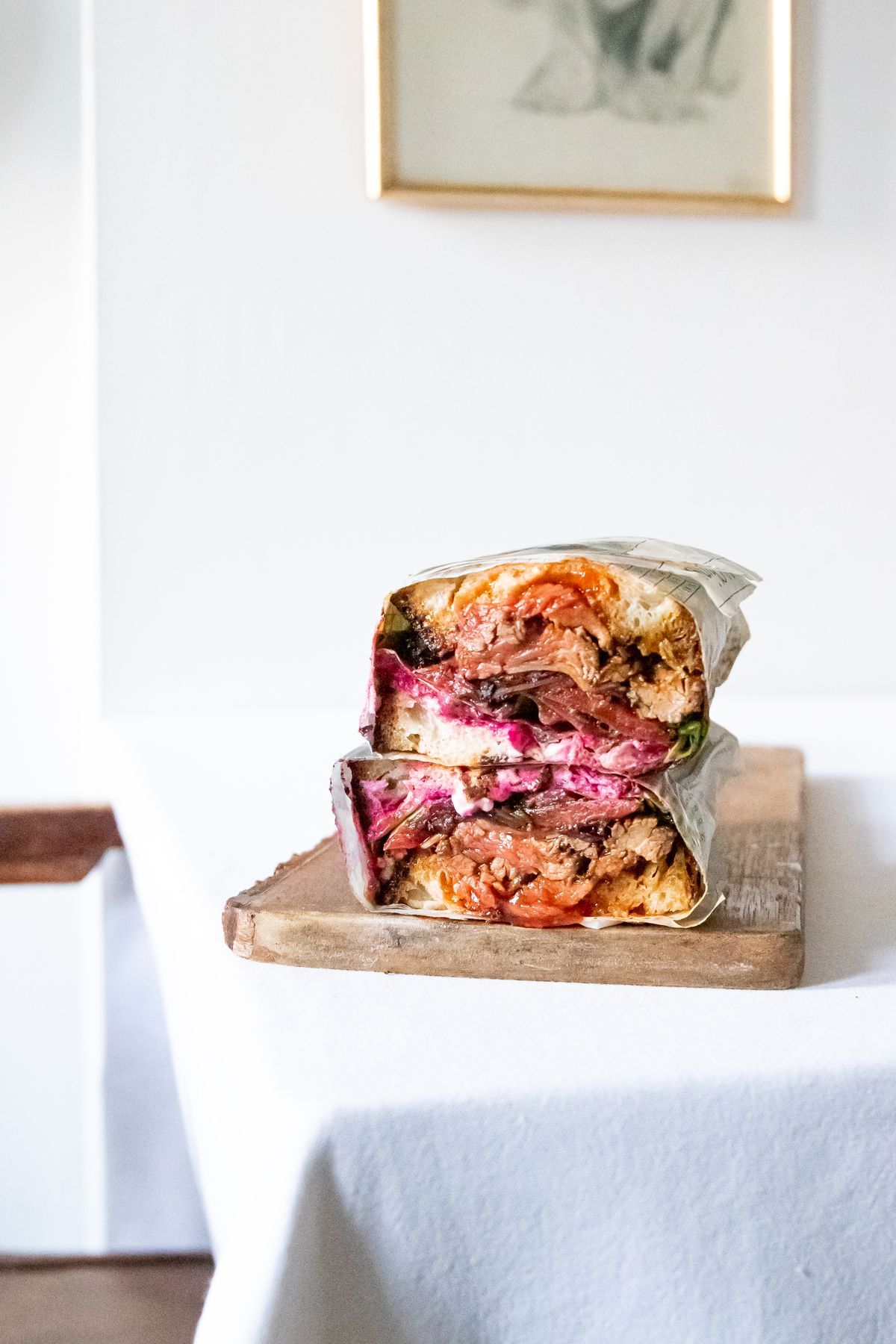 Wrap sobre tábua